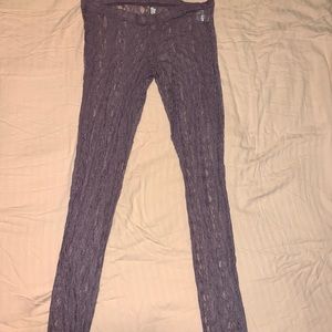 Lace Leggings -lavender/ purple